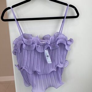 NWT LUSH Lavender Spaghetti Strap Top